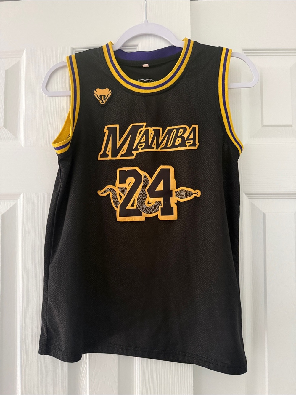 Youth Kobe Bryant jersey with 'Mamba' and number 24